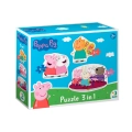 Puzzle 3w1 Świnka Peppa 200339